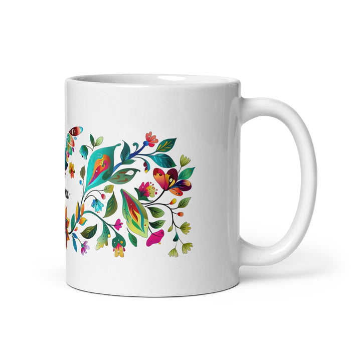 Alma Exclusive Name Art Piece Home Office Work Coffee Mug Mexican Spanish Pride Gift Cup One-Of-A-Kind Calligraphy White Glossy Mug | A30 Mexicada 11 oz