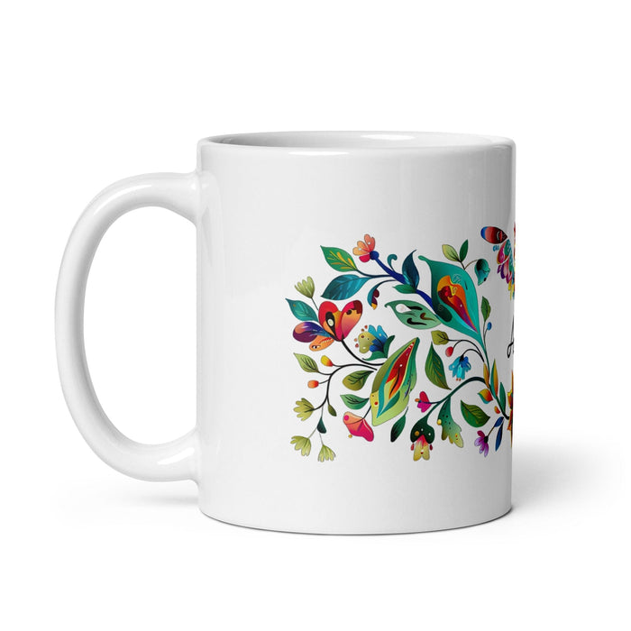 Alma Exclusive Name Art Piece Home Office Work Coffee Mug Mexican Spanish Pride Gift Cup One-Of-A-Kind Calligraphy White Glossy Mug | A30 Mexicada