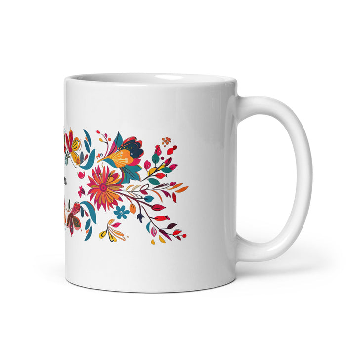 Alma Exclusive Name Art Piece Home Office Work Coffee Mug Mexican Spanish Pride Gift Cup One - Of - A - Kind Calligraphy White Glossy Mug | A4 - Mexicada