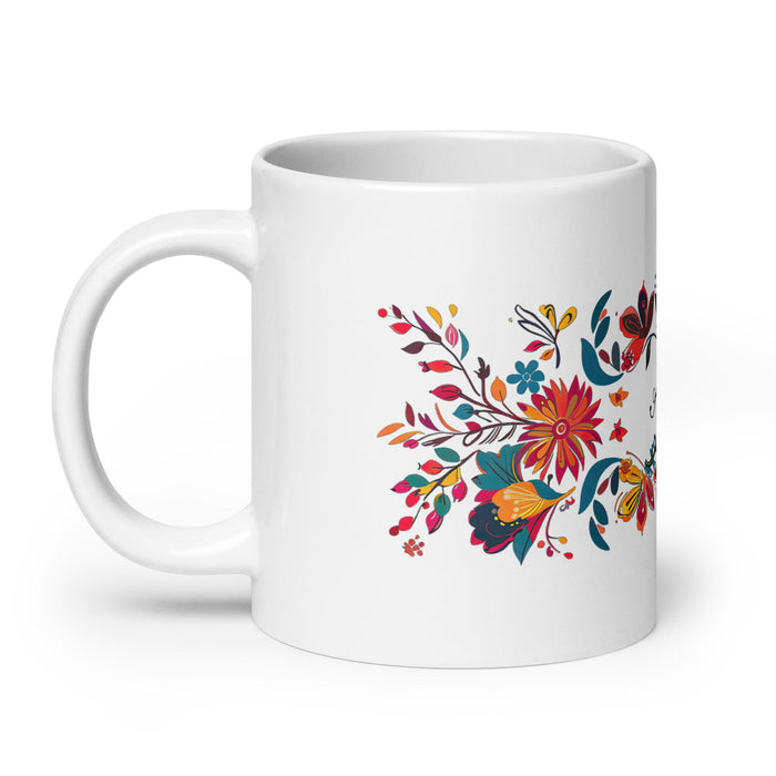 Alma Exclusive Name Art Piece Home Office Work Coffee Mug Mexican Spanish Pride Gift Cup One - Of - A - Kind Calligraphy White Glossy Mug | A4 - Mexicada