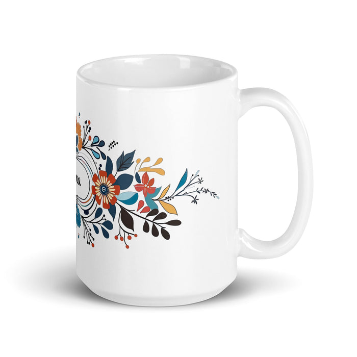 Alma Exclusive Name Art Piece Home Office Work Coffee Mug Mexican Spanish Pride Gift Cup One - Of - A - Kind Calligraphy White Glossy Mug | A8 - Mexicada