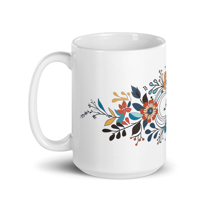 Alma Exclusive Name Art Piece Home Office Work Coffee Mug Mexican Spanish Pride Gift Cup One - Of - A - Kind Calligraphy White Glossy Mug | A8 - Mexicada