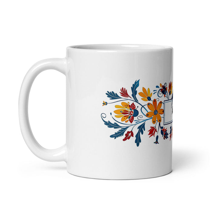 Alma Exclusive Name Art Piece Home Office Work Coffee Mug Mexican Spanish Pride Gift Cup One-Of-A-Kind Calligraphy White Glossy Mug | A9 Mexicada