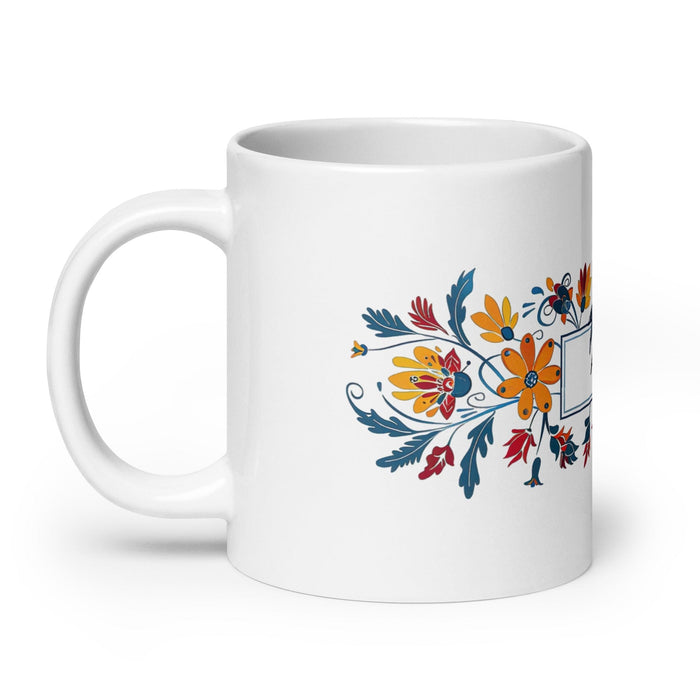 Alma Exclusive Name Art Piece Home Office Work Coffee Mug Mexican Spanish Pride Gift Cup One-Of-A-Kind Calligraphy White Glossy Mug | A9 Mexicada