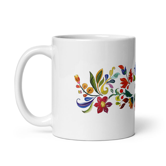 Alonso Exclusive Name Art Piece Home Office Work Coffee Mug Mexican Spanish Pride Gift Cup One - Of - A - Kind Calligraphy White Glossy Mug | A4 - Mexicada