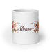 Alonso Exclusive Name Art Piece Home Office Work Coffee Mug Mexican Spanish Pride Gift Cup One-Of-A-Kind Calligraphy White Glossy Mug | A6 Mexicada