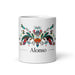 Alonso Exclusive Name Art Piece Home Office Work Coffee Mug Mexican Spanish Pride Gift Cup One - Of - A - Kind Calligraphy White Glossy Mug | A7 - Mexicada