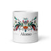 Alonso Exclusive Name Art Piece Home Office Work Coffee Mug Mexican Spanish Pride Gift Cup One-Of-A-Kind Calligraphy White Glossy Mug | A7 Mexicada