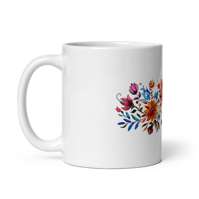 Amador Exclusive Name Art Piece Home Office Work Coffee Mug Mexican Spanish Pride Gift Cup One-Of-A-Kind Calligraphy White Glossy Mug | A1 Mexicada