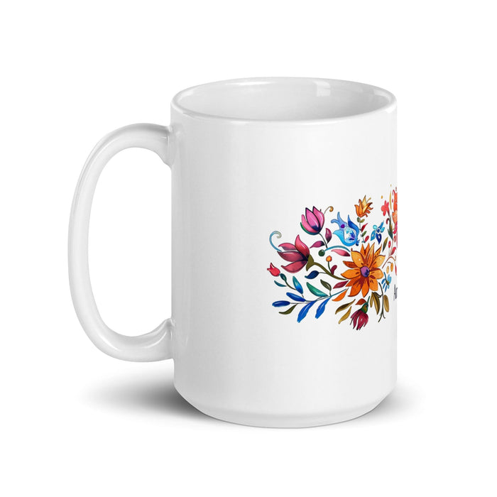 Amador Exclusive Name Art Piece Home Office Work Coffee Mug Mexican Spanish Pride Gift Cup One-Of-A-Kind Calligraphy White Glossy Mug | A1 Mexicada