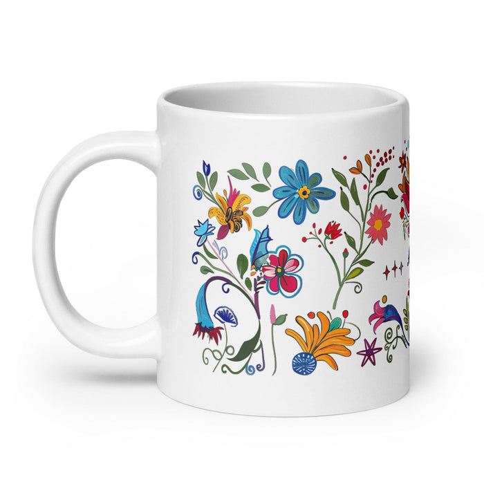 Amador Exclusive Name Art Piece Home Office Work Coffee Mug Mexican Spanish Pride Gift Cup One-Of-A-Kind Calligraphy White Glossy Mug | A10 Mexicada