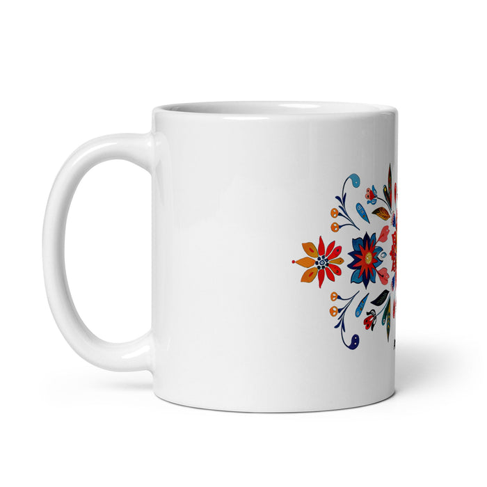 Amador Exclusive Name Art Piece Home Office Work Coffee Mug Mexican Spanish Pride Gift Cup One - Of - A - Kind Calligraphy White Glossy Mug | A12 - Mexicada