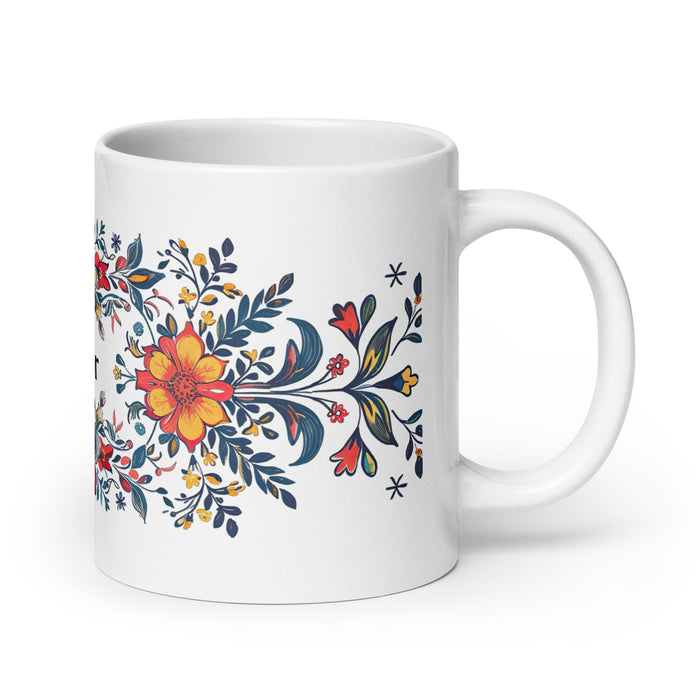 Amador Exclusive Name Art Piece Home Office Work Coffee Mug Mexican Spanish Pride Gift Cup One - Of - A - Kind Calligraphy White Glossy Mug | A17 - Mexicada