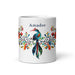 Amador Exclusive Name Art Piece Home Office Work Coffee Mug Mexican Spanish Pride Gift Cup One - Of - A - Kind Calligraphy White Glossy Mug | A2 - Mexicada