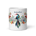 Amador Exclusive Name Art Piece Home Office Work Coffee Mug Mexican Spanish Pride Gift Cup One-Of-A-Kind Calligraphy White Glossy Mug | A2 Mexicada