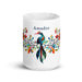 Amador Exclusive Name Art Piece Home Office Work Coffee Mug Mexican Spanish Pride Gift Cup One-Of-A-Kind Calligraphy White Glossy Mug | A2 Mexicada