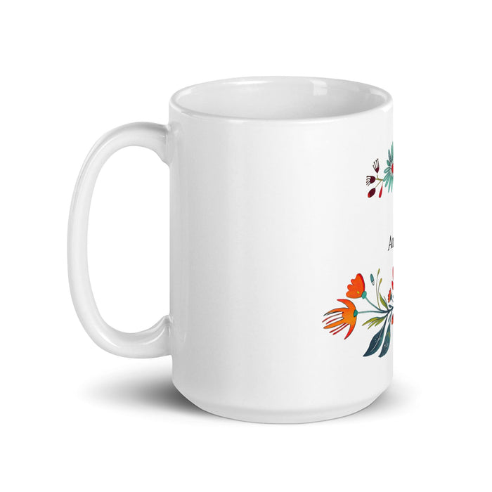 Amador Exclusive Name Art Piece Home Office Work Coffee Mug Mexican Spanish Pride Gift Cup One-Of-A-Kind Calligraphy White Glossy Mug | A4 Mexicada