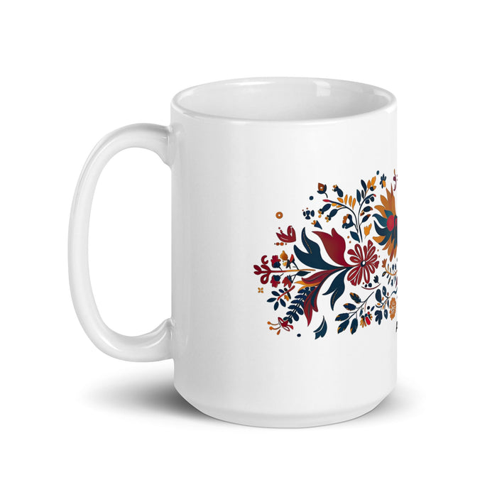 Amador Exclusive Name Art Piece Home Office Work Coffee Mug Mexican Spanish Pride Gift Cup One - Of - A - Kind Calligraphy White Glossy Mug | A6 - Mexicada