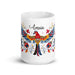 Amaia Exclusive Name Art Piece Home Office Work Coffee Mug Mexican Spanish Pride Gift Cup One-Of-A-Kind Calligraphy White Glossy Mug | A10 Mexicada