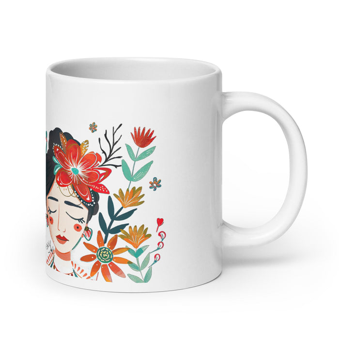 Amaia Exclusive Name Art Piece Home Office Work Coffee Mug Mexican Spanish Pride Gift Cup One - Of - A - Kind Calligraphy White Glossy Mug | A13 - Mexicada