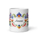 Amaia Exclusive Name Art Piece Home Office Work Coffee Mug Mexican Spanish Pride Gift Cup One-Of-A-Kind Calligraphy White Glossy Mug | A26 Mexicada