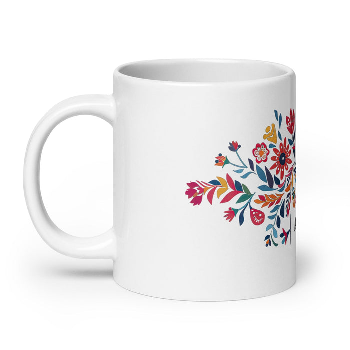 Amaia Exclusive Name Art Piece Home Office Work Coffee Mug Mexican Spanish Pride Gift Cup One-Of-A-Kind Calligraphy White Glossy Mug | A5 Mexicada