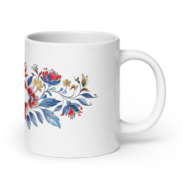 Amaia Exclusive Name Art Piece Home Office Work Coffee Mug Mexican Spanish Pride Gift Cup One - Of - A - Kind Calligraphy White Glossy Mug | A8 - Mexicada