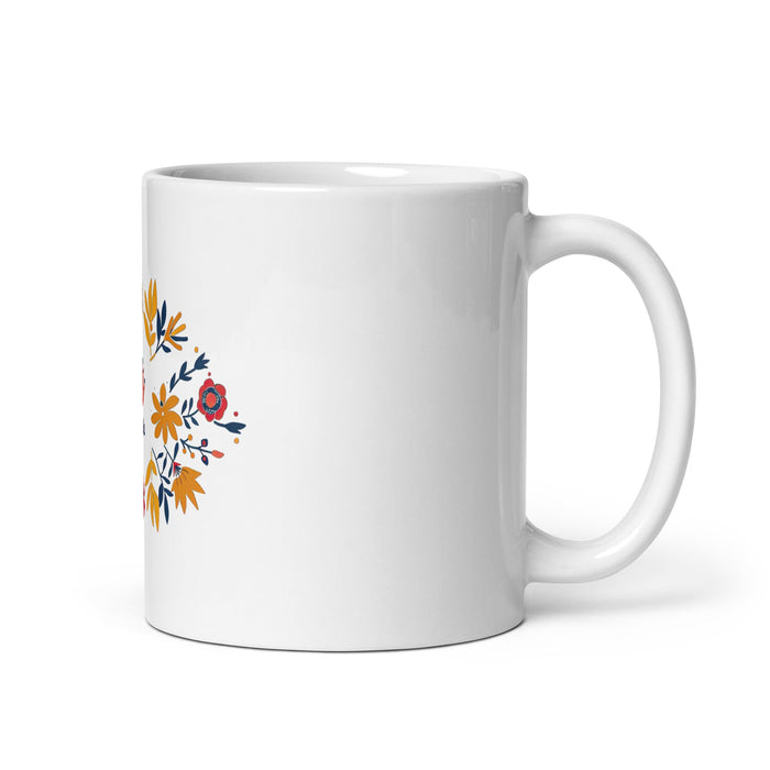 Amalia Exclusive Name Art Piece Home Office Work Coffee Mug Mexican Spanish Pride Gift Cup One - Of - A - Kind Calligraphy White Glossy | AMug10 - Mexicada