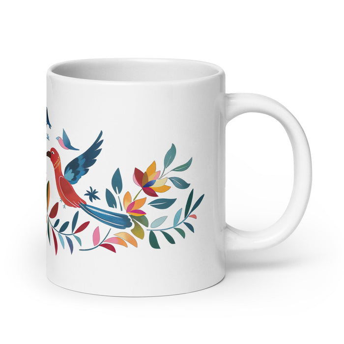 Amalia Exclusive Name Art Piece Home Office Work Coffee Mug Mexican Spanish Pride Gift Cup One - Of - A - Kind Calligraphy White Glossy Mug | A12 - Mexicada