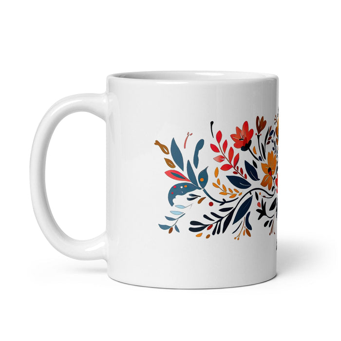 Amalia Exclusive Name Art Piece Home Office Work Coffee Mug Mexican Spanish Pride Gift Cup One-Of-A-Kind Calligraphy White Glossy Mug | A13 Mexicada