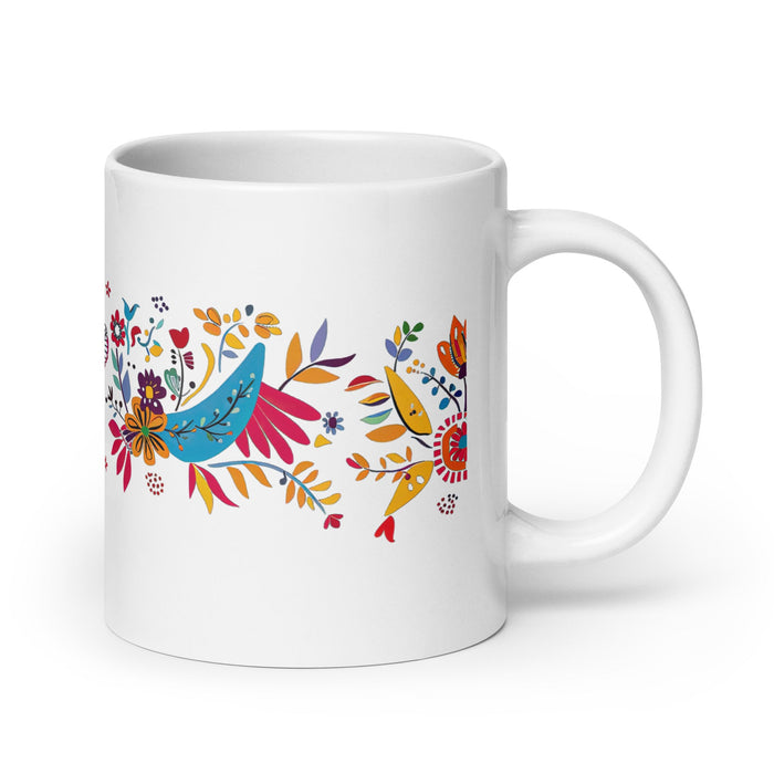 Amalia Exclusive Name Art Piece Home Office Work Coffee Mug Mexican Spanish Pride Gift Cup One - Of - A - Kind Calligraphy White Glossy Mug | A27 - Mexicada