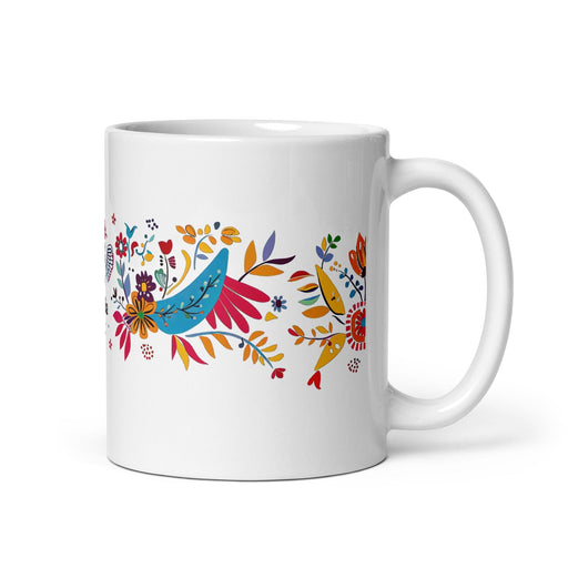 Amalia Exclusive Name Art Piece Home Office Work Coffee Mug Mexican Spanish Pride Gift Cup One-Of-A-Kind Calligraphy White Glossy Mug | A27 Mexicada 11 oz
