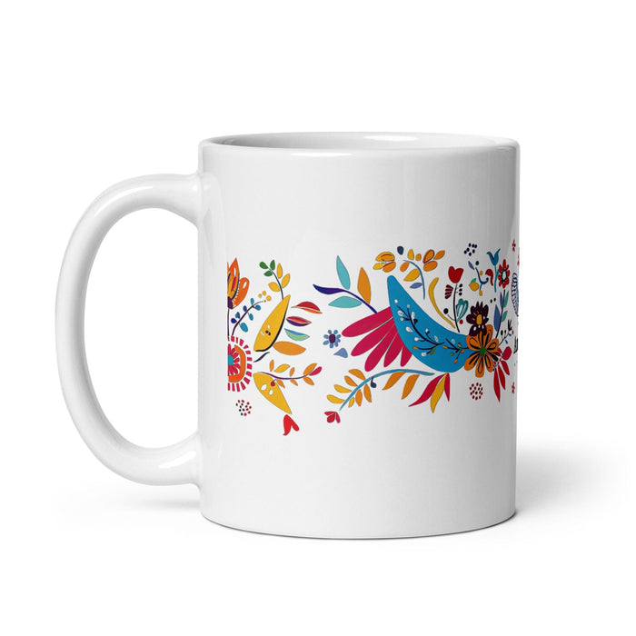 Amalia Exclusive Name Art Piece Home Office Work Coffee Mug Mexican Spanish Pride Gift Cup One-Of-A-Kind Calligraphy White Glossy Mug | A27 Mexicada