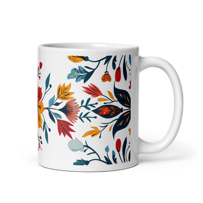 Amalia Exclusive Name Art Piece Home Office Work Coffee Mug Mexican Spanish Pride Gift Cup One - Of - A - Kind Calligraphy White Glossy Mug | A4 - Mexicada