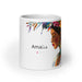 Amalia Exclusive Name Art Piece Home Office Work Coffee Mug Mexican Spanish Pride Gift Cup One - Of - A - Kind Calligraphy White Glossy Mug | A9 - Mexicada