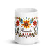 Amanda Exclusive Name Art Piece Home Office Work Coffee Mug Mexican Spanish Pride Gift Cup One-Of-A-Kind Calligraphy White Glossy Mug | A17 Mexicada