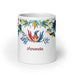 Amanda Exclusive Name Art Piece Home Office Work Coffee Mug Mexican Spanish Pride Gift Cup One-Of-A-Kind Calligraphy White Glossy Mug | A4 Mexicada