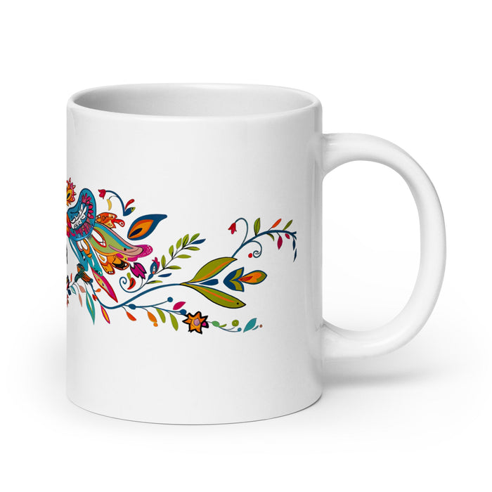 Amaya Exclusive Name Art Piece Home Office Work Coffee Mug Mexican Spanish Pride Gift Cup One - Of - A - Kind Calligraphy White Glossy Mug | A12 - Mexicada