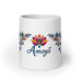 Amaya Exclusive Name Art Piece Home Office Work Coffee Mug Mexican Spanish Pride Gift Cup One - Of - A - Kind Calligraphy White Glossy Mug | A13 - Mexicada