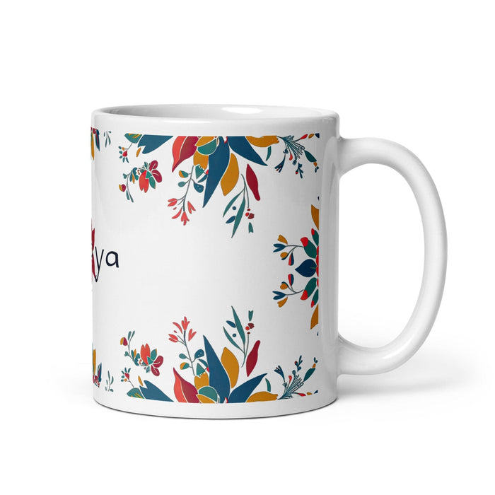 Amaya Exclusive Name Art Piece Home Office Work Coffee Mug Mexican Spanish Pride Gift Cup One-Of-A-Kind Calligraphy White Glossy Mug | A14 Mexicada 11 oz