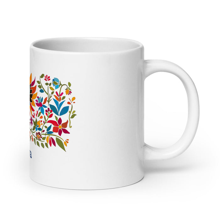 Amaya Exclusive Name Art Piece Home Office Work Coffee Mug Mexican Spanish Pride Gift Cup One - Of - A - Kind Calligraphy White Glossy Mug | A18 - Mexicada