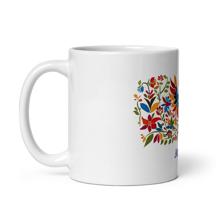 Amaya Exclusive Name Art Piece Home Office Work Coffee Mug Mexican Spanish Pride Gift Cup One-Of-A-Kind Calligraphy White Glossy Mug | A18 Mexicada