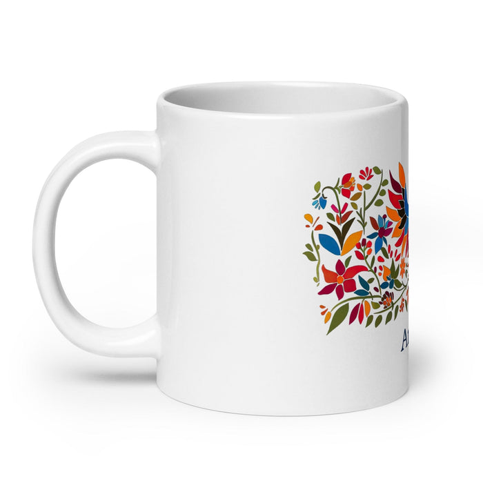 Amaya Exclusive Name Art Piece Home Office Work Coffee Mug Mexican Spanish Pride Gift Cup One-Of-A-Kind Calligraphy White Glossy Mug | A18 Mexicada