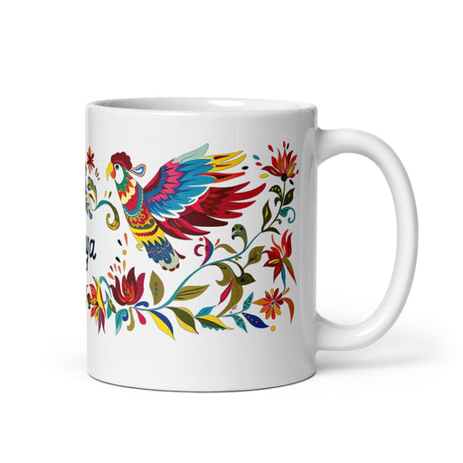 Amaya Exclusive Name Art Piece Home Office Work Coffee Mug Mexican Spanish Pride Gift Cup One-Of-A-Kind Calligraphy White Glossy Mug | A20 Mexicada 11 oz
