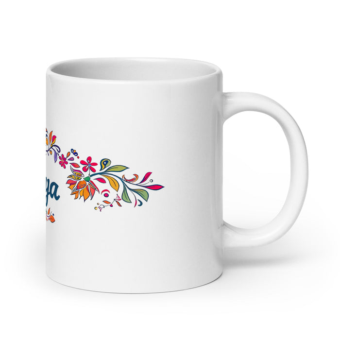 Amaya Exclusive Name Art Piece Home Office Work Coffee Mug Mexican Spanish Pride Gift Cup One - Of - A - Kind Calligraphy White Glossy Mug | A4 - Mexicada