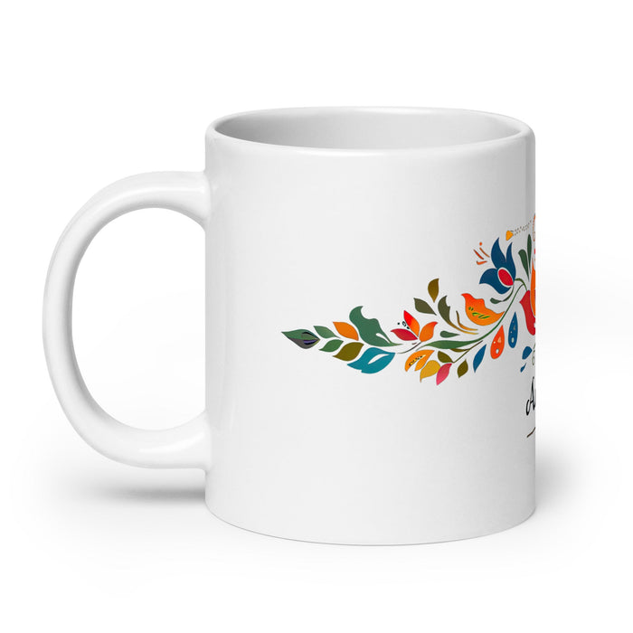 Amaya Exclusive Name Art Piece Home Office Work Coffee Mug Mexican Spanish Pride Gift Cup One - Of - A - Kind Calligraphy White Glossy Mug | A8 - Mexicada