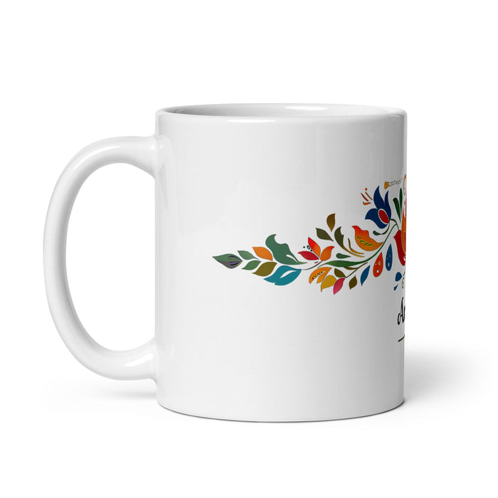 Amaya Exclusive Name Art Piece Home Office Work Coffee Mug Mexican Spanish Pride Gift Cup One - Of - A - Kind Calligraphy White Glossy Mug | A8 - Mexicada