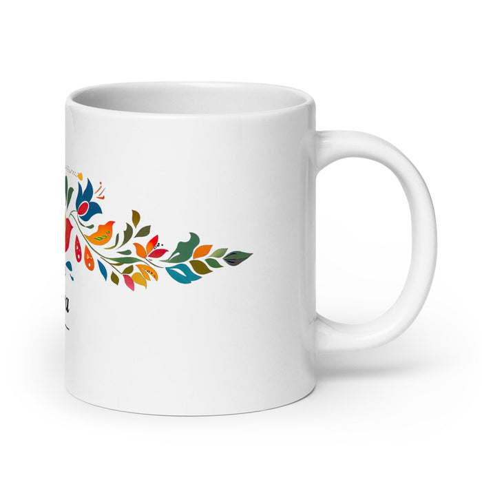 Amaya Exclusive Name Art Piece Home Office Work Coffee Mug Mexican Spanish Pride Gift Cup One - Of - A - Kind Calligraphy White Glossy Mug | A8 - Mexicada