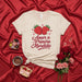 Amor a Primera Mordida Valentine's Day T-Shirt, Cute Strawberry Love Shirt, Spanish Pun Tee, Anniversary Gift, Couple Shirt for Him or Her, Día de San Valentín Mexicada