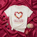 Amor at First Sight, Chisme at Second T-Shirt with Floral Heart Design, Funny Spanish-English Mixed Phrase Tee, Unisex Love and Gossip Shirt Gift Mexicada